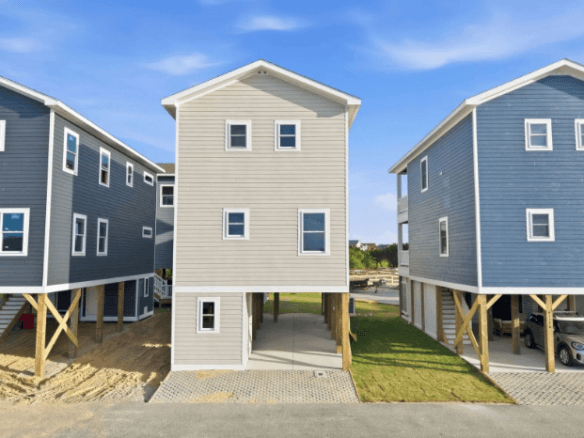 New home for sale in Avon NC, 3br house Kinnakeet Villas, home site 7